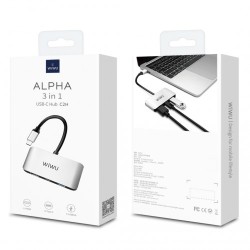 WiWu Alpha C2H 3 in 1 USB Type-C Hub
