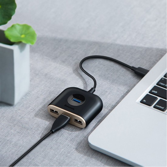 Baseus CAHUB-AY01 Square round 4 in 1 USB HUB Adapter