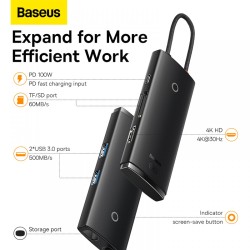 Baseus Hub Lite Series 6 Port Type-C  WKQX050101