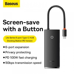 Baseus Hub Lite Series 6 Port Type-C  WKQX050101