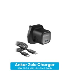 Anker Zolo 30w Charger with 1.0m C to C Cable