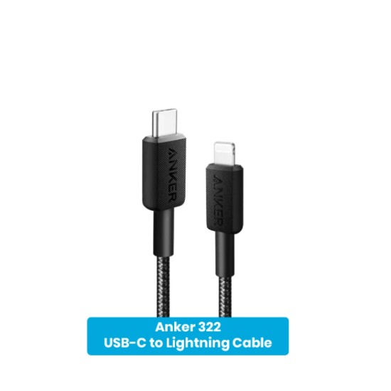 Anker 322 USB-C to Lightning Cable (3ft)