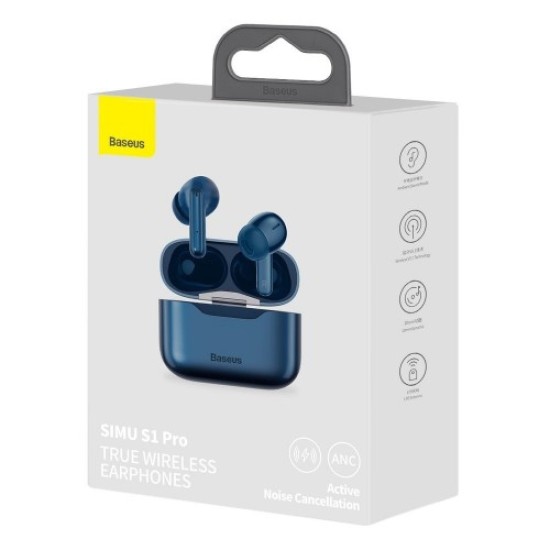 Baseus SIMU S1 ANC True Wireless Earphone Black