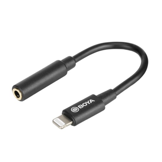 BOYA BY-K3 3.5MM TRRS TO LIGHTNING AUDIO ADAPTER