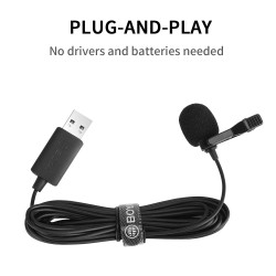 BOYA BY-LM40 USB lavalier microphone