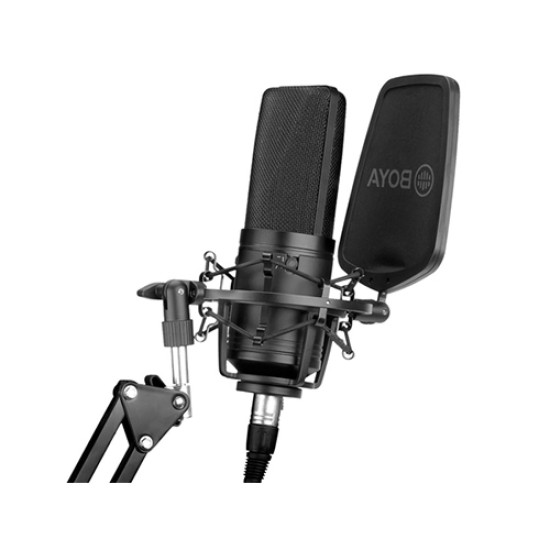 BOYA BY-M1000 Large-Diaphragm Multi-Pattern Condenser Studio Microphone