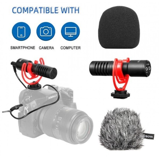 BOYA BY-MM1 + Microphone for Camera Smartphone PC