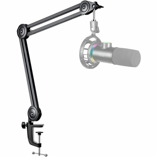FIFINE BM63 Boom Arm Stand with 15.5 Arms, Build-in Springs, Handling Max 2 Kilograms of Weight for All Standard Mics, Mounts FIFINE BM63 Boom Arm Stand with 15.5 Arms, Build-in Springs, Handling Max 2 Kilograms of Weight for All Standard Mics, Mounts