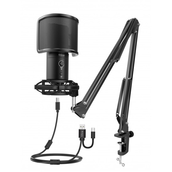 Fifine T683 USB Microphone Arm Stand Kit Gaming Recording Mic