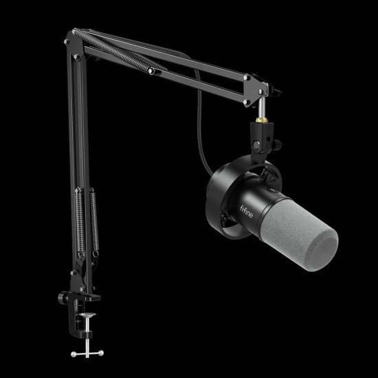 FIFINE AmpliTank K688CT USB/XLR Dynamic Microphone Kit with Boom Arm Stand