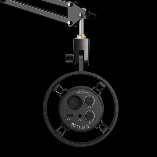 FIFINE AmpliTank K688CT USB/XLR Dynamic Microphone Kit with Boom Arm Stand