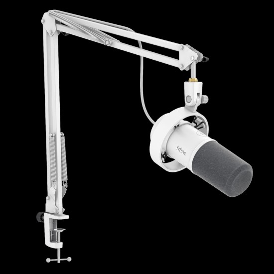 FIFINE AmpliTank K688CT USB/XLR Dynamic Microphone Kit with Boom Arm Stand