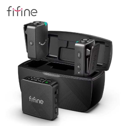 Fifine M9 Dual Wireless Microphone System combo edition ( IOS, TYPE C , CAMERA)