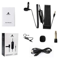 MAONO AU-100R RECHARGEABLE OMNIDIRECTIONAL LAPEL MICROPHONE