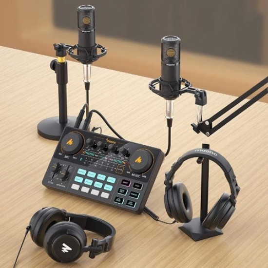 MAONO MAONOCASTER LITE AU-AM200 PORTABLE ALL-IN-ONE PODCAST PRODUCTION STUDIO