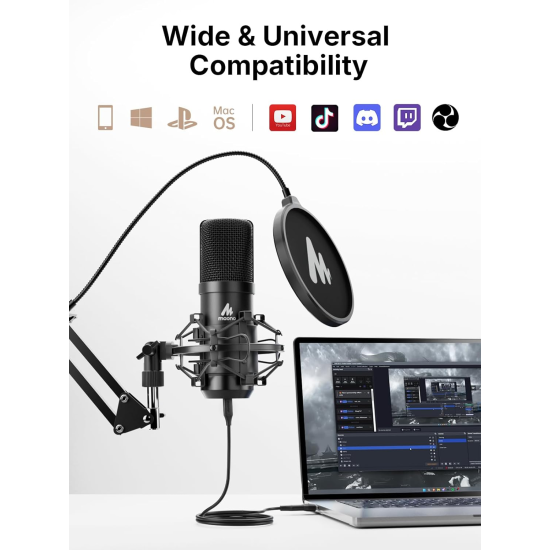 Maono Studio Quality A04 Gen2 Condenser Microphone Maono Studio Quality A04 Gen2 Condenser Microphone