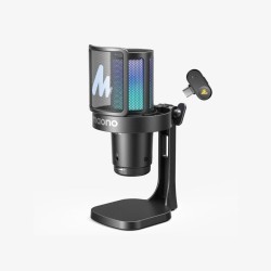 MAONO DGM20W Wireless Gaming Microphone with RGB, ENC Noise Cancellation & 2.4GHz Wireless