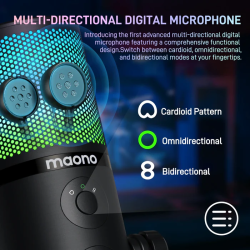 Maono DM50 USB Condenser Microphone For Game Streaming
