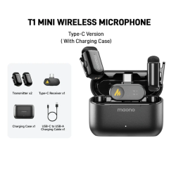 Maono WAVE T1 MINI Wireless Microphone Combo Edition  ( Type C )