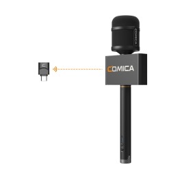 Comica Revo S Wireless Reporter Microphone for Smartphone | 48kHz/24-bit | AI Noise Reduction