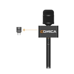 Comica Revo S Wireless Reporter Microphone for Smartphone | 48kHz/24-bit | AI Noise Reduction
