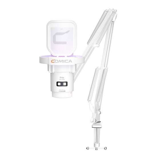 Comica EJoy Uni Studio Microphone with RGB Light | 48kHz/24-bit Recording | USB-C Sound Card