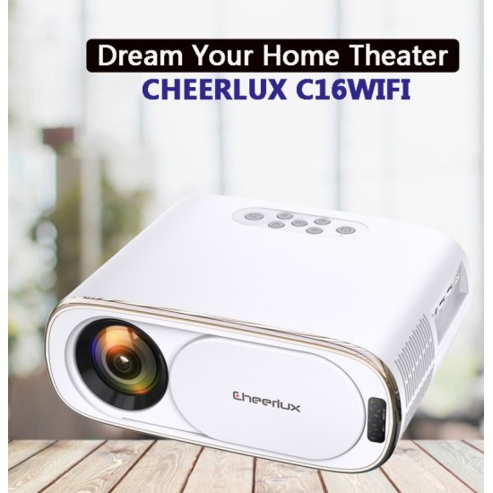 Cheerlux C16 Android Smart Projector 4000 Lumen Auto Focus Full HD 1080P