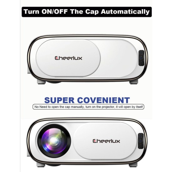 Cheerlux C16 Android Smart Projector 4000 Lumen Auto Focus Full HD 1080P