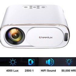 Cheerlux C16 Android Smart Projector 4000 Lumen Auto Focus Full HD 1080P