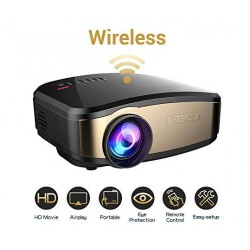 Cheerlux C6 Mini Led Tv Projector Support Wifi Wireless Airplay