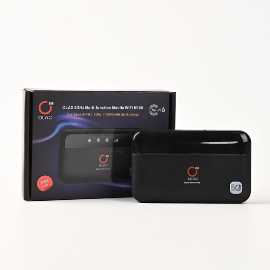  OLAX M100 10000mAh Multifunctional Wireless Power Bank & Mobile Router LED Display