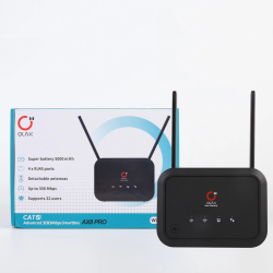 OLAX AX8 Pro  WIFI 6 5000mah Battery With SMA Antenna 4g Router with Sim Card