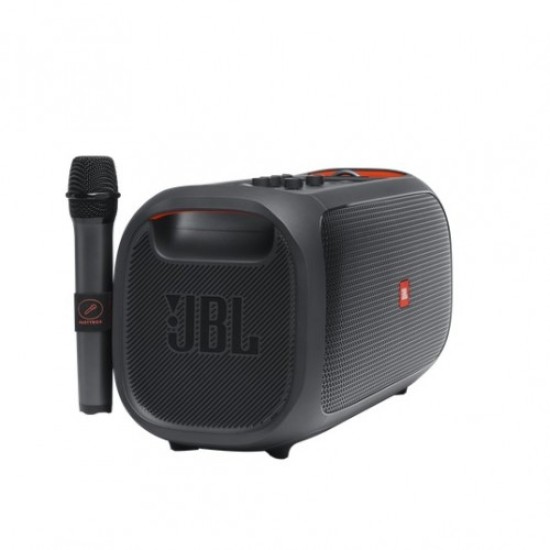 JBL PartyBox On-The-Go Portable Party Speaker and Wireless Mic