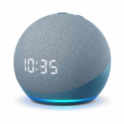 Amazon Echo Dot (4th Gen) with clock