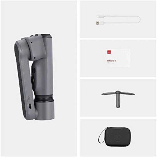 Zhiyun Smooth X Combo Kit with Mini Tripod and Pouch 2-Axis Smartphone Gimbal Stabilizer 