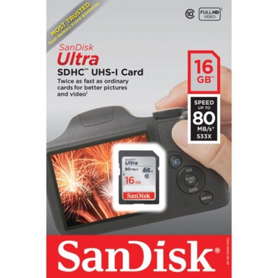 SanDisk Ultra SDHC/SDXC 16GB Memory Card