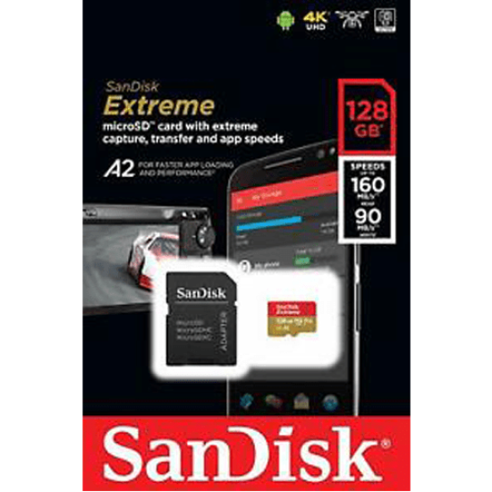 SanDisk Extreme 128GB microSD Card