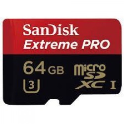 SanDisk Extreme PRO 64GB UHS-I/U3 Micro SDXC Memory Card 4K