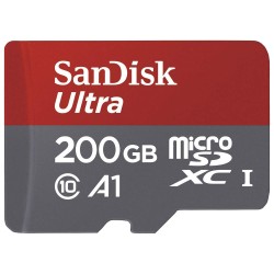 SANDISK Ultra microSDXC 200GB  Adaptor SD