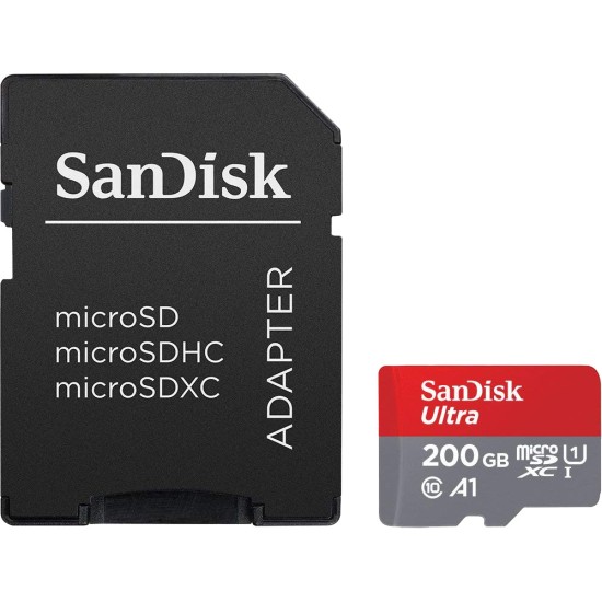 SANDISK Ultra microSDXC 200GB  Adaptor SD