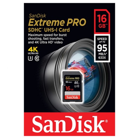 SanDisk 16GB Extreme PRO SDHC UHS-I Card 