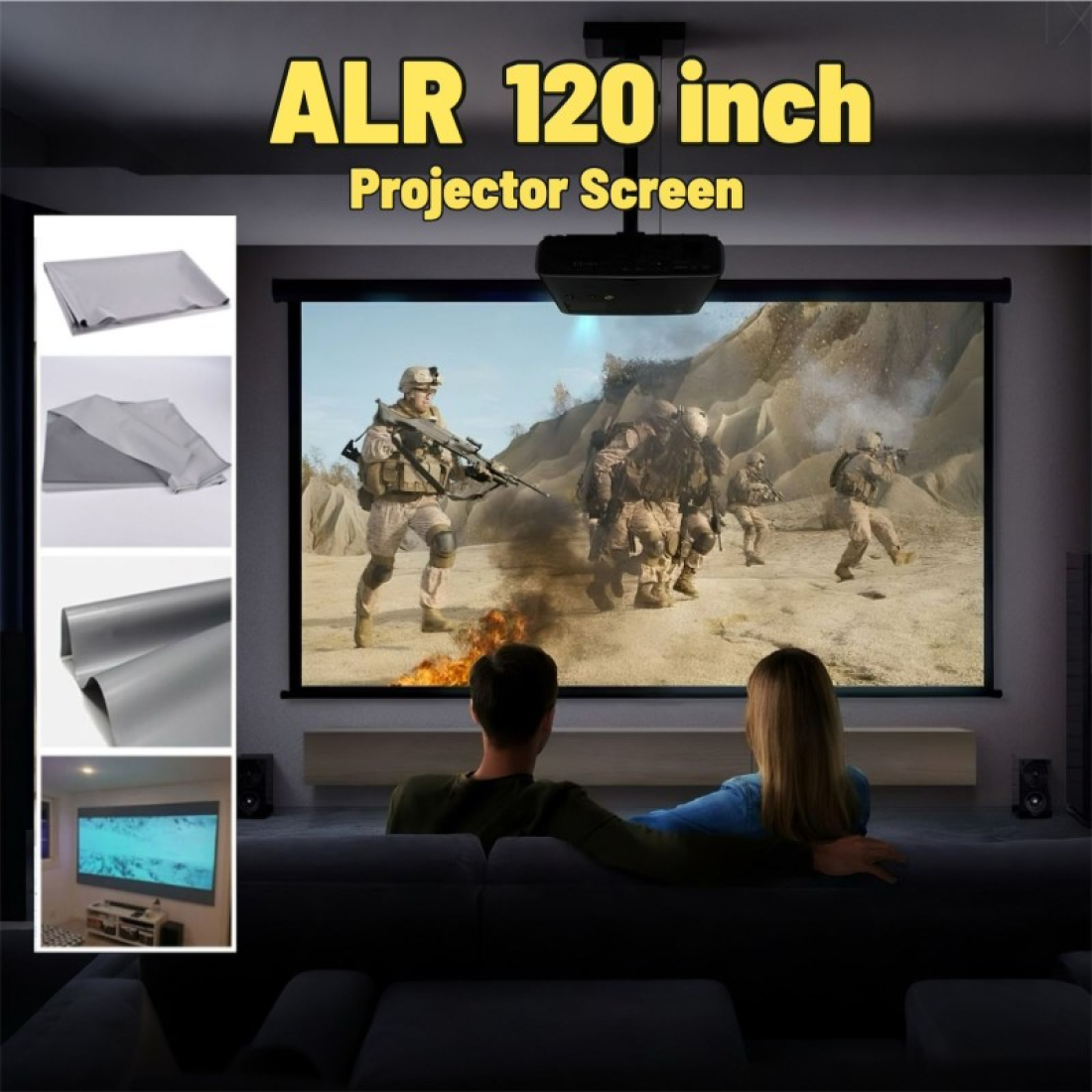 120 Inch ALR Projector Screen Paper | Anti Light Reflection Screen