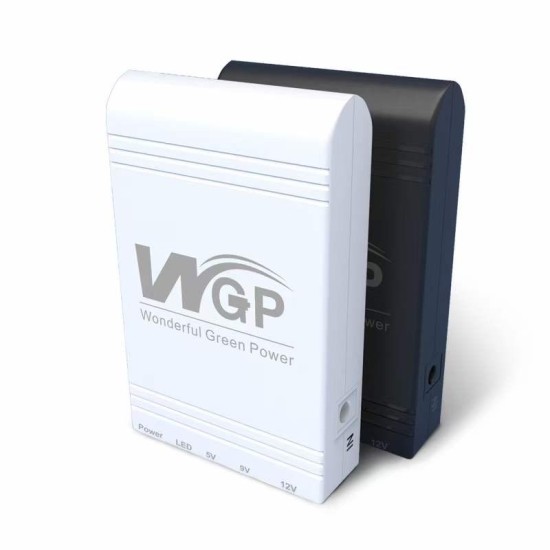 WGP Mini DC UPS for wifi router + onu 8 Hours power backup (5v,9v, 12 Output)