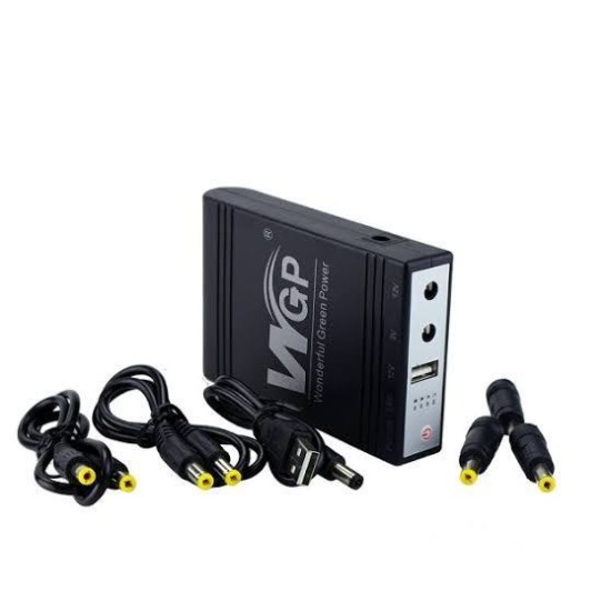 WGP Mini UPS for wifi router + Onu 8 Hours power backup (5v,12v,12v Output) WGP Mini UPS for wifi router + Onu 8 Hours power backup (5v,12v,12v Output)