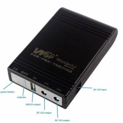 WGP Mini UPS 10400 mAh Battery 5,12,12 Update version