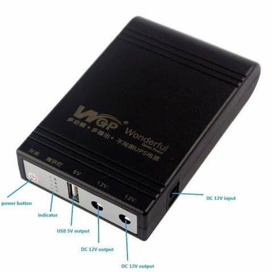 5v 2a Uninterruptible Power Supply Mini Ups 4000mah Battery Backup