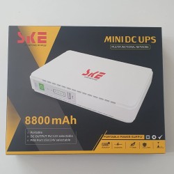 SKE PoE 430P Mini DC UPS FOR WIFI ROUTER ONU & IP CAMERA 8800MAH (17W)