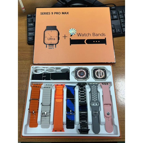 Ultra Series 9 Pro Max(Ultra 2) 8 in 1 Smart Watch