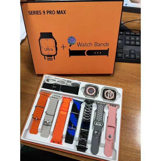 Ultra Series 9 Pro Max(Ultra 2) 8 in 1 Smart Watch