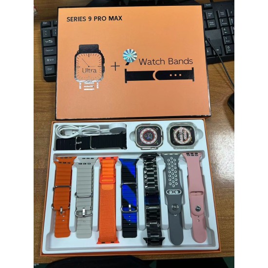 Ultra Series 9 Pro Max(Ultra 2) 8 in 1 Smart Watch